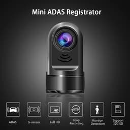 Mini Dashcam - Autocamera Rijassistent - Veiliger Rijden - ADAS Camera - 1080p HD - Zwart — thumbnail 2