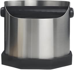 Koffie Knock Box - Espresso Afvalbak - Koffiebereiding - Stil Ontwerp - 750 ml - Zilver — thumbnail 1