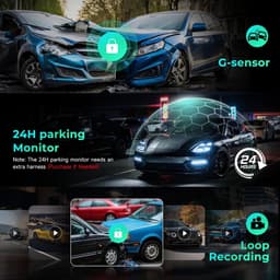 Auto Dashcam - Rijrecorder Camera - Veilige Rit Registratie - 4K Ultra HD Resolutie - 64 GB Opslag - Zwart — thumbnail 4