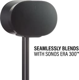 Sanus WSSE32-B2 fixed speaker stand - luidsprekerstandaard - optimale luisterhoogte - kabelbeheer - geschikt voor Sonos ERA 300 - 2 stuks (paar) - Zwart — thumbnail 3