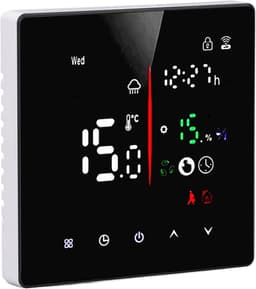 Digitale Thermostaat - Slimme Regelaar - Temperatuur Beheer - App Bediening - AC 90-240V - Zwart — thumbnail 4