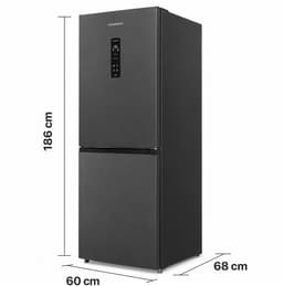 Heinner HCNF-HM400DINVDGE++ Koel-vriescombinatie – 400 L – No Frost – Dual Inverter – Touchbediening met LED-display – Super Freeze – Holiday-funergiectie – Open-deur Alarm – Kinderslot – Antracietgrijs – 5 Jaar Garantie — thumbnail 4