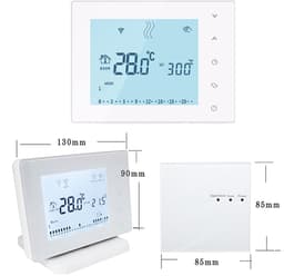 Digitale Thermostaat - Kamertemperatuur Regelaar - Comfort Verhoging - Programmeerbaar Weken - 2 Graden Nauwkeurig - Wit — thumbnail 4