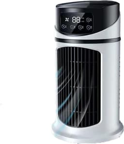 Mini Airco - Ventilator Koeler - Persoonlijke Verkoeling - Stille Werking - 300 ml Tank - Wit — thumbnail 1