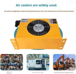 Hydraulische Oliekoeler - Luchtgekoelde Radiator - Motor Koeling - Efficiënte Ventilator - 60L/min Debiet - Oranje — thumbnail 4