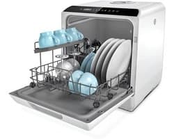 Mini Vaatwasser - Afwasmachine - Vrijstaande Vaatwasser - Grijs - 43cm x 43cm x 46cm