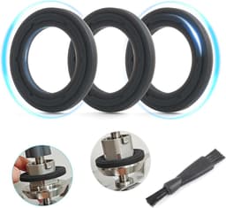Sealing rings set voor keukenmachine - 3 stuks - vervangbare afdichtingen - voorkomt lekkages - ShopVlot — thumbnail 1