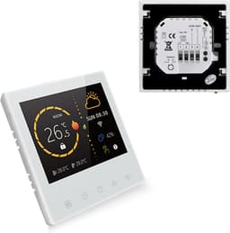 Slimme Thermostaat - Digitale Temperatuurregelaar - Verwarming Regelen - WiFi Afstandsbediening - 5-35°C - Wit — thumbnail 2