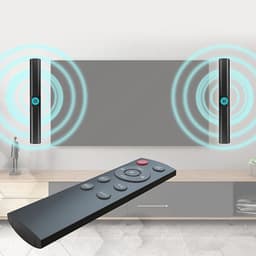 Bluetooth 5.0 TWS-soundbar voor tv's en thuisbioscoop - Soundbar met draadloze subwoofer – 3D-surroundgeluid – FM-radio – Ingebouwde subwoofer – RGB-verlichte luidspreker – Thuisbioscoopgeluid – Zwart — thumbnail 4