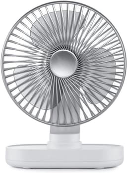 Oplaadbare bureauventilator – ventilator - Stille, draadloze miniventilator – 4 snelheidsstanden – Automatische oscillatie (90°) – Accu met hoge capaciteit (4000 mAh) – Draagbaar, opladen via USB — thumbnail 1