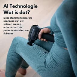 Massagepistool - Spierstimulator Percussie - Herstel na training - Afneembare handgreep - 900 g - Zwart — thumbnail 2