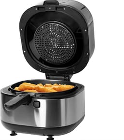 Heteluchtfriteuse - Airfryer Oven - Gezond Koken - Automatische Roerschep - 7.2 Liter - Zwart — thumbnail 3