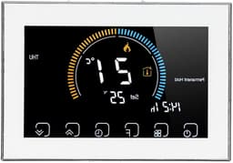 Intelligente Thermostaat - Temperatuurregelaar LCD - Verwarming Beheren - Touchscreen Bediening - 5.1 x 3.5 x 1.6 inch - Wit — thumbnail 1