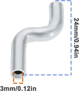 SnelShoppen - 5Pcs Z Kabel Eindkap Vervangingen Universele Gaskabels & Draadstoppers voor Grasmaaier - Staal, Duurzaam, Reparatieset — thumbnail 2