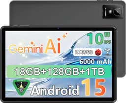 SnelShoppen - 10 Inch Android 15 Tablet - Octa-Core, 18GB RAM, 128GB ROM (1TB TF), IPS 1280x800, 5MP+8MP Camera, WiFi 5G, 6000mAh, Face ID, Google Cer — thumbnail 1