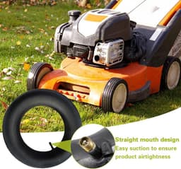 SnelShoppen - 3.50-8 Vervangingsslang voor Tuinwagentje, Binnenband voor Handkar, Tuin, Grasmaaier, 2 Stuks, Eenvoudig op te Blazen, Lekbestendig, Uni — thumbnail 4