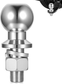 SnelShoppen - Clutch Ball Tractor Grasmaaier 50mm Trekhaakbal, 3.5 Ton Trekhaakbal voor Aanhangwagen, Trucks, Tractoren - RVS, Duurzaam en Sterk — thumbnail 1