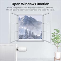 Radiator Thermostaat - Slimme Klep - Energie Besparen - App Bediening - M30x1.5mm - Wit — thumbnail 3