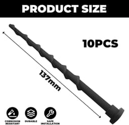 SnelShoppen - 10 Grasmaaier Schroeven Voor Husqvarna Automower 105 305 308, 13,7 cm, Stabiel, Corrosiebestendig, Eenvoudige Montage — thumbnail 5