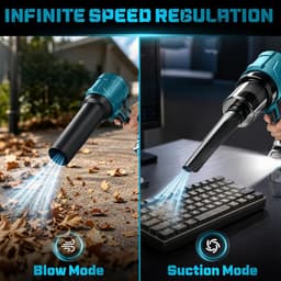 Battery Blower & Handheld Vacuum Cleaner 2-in-1 Compatible with Makita 18 V Battery (without Battery), Brushless - ShopVlot — thumbnail 3