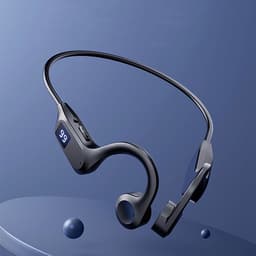 IPX5 Waterdichte Bone Conduction Hoofdtelefoon - Bluetooth 5.2 8 Uur Gesprekstijd MP3-Modus Lichtgewicht - Open Sportheadset Voor Fietsen, Wandelen En School - Zwart — thumbnail 3