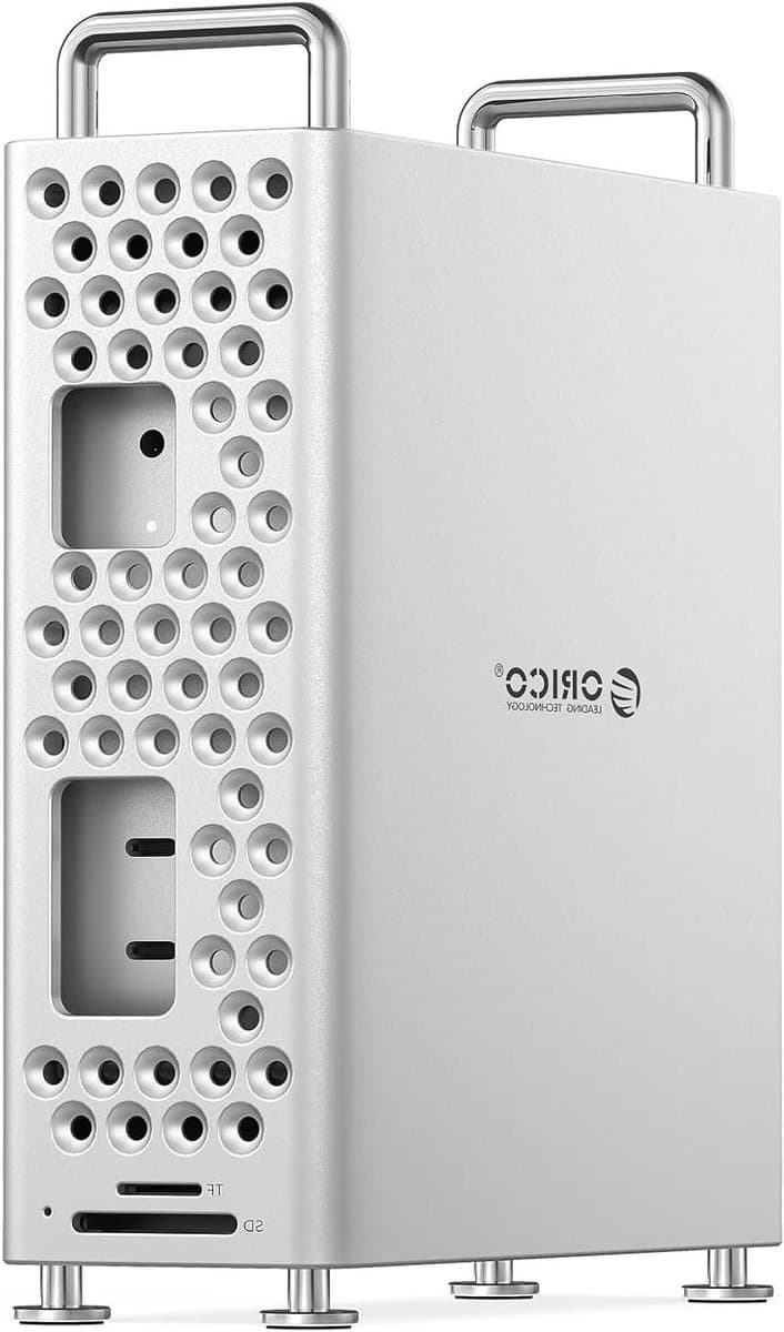 Externe SSD - MiniPro opslag - Snelle dataoverdracht - Inclusief standaard - 2TB - Zilver — afbeelding 1