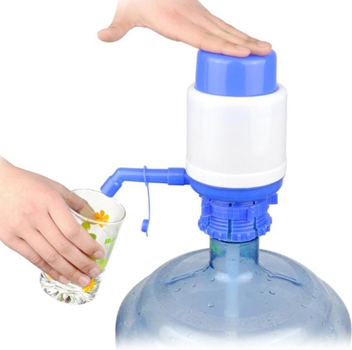 Let op type!! Middellange gebotteld drinkwater Hand druk druk pomp Dispenser Water druk apparaat — afbeelding 1