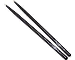 MUSIC STORE 5A Sticks, zwart, Hornbeam, Wood Tip - Drumsticks