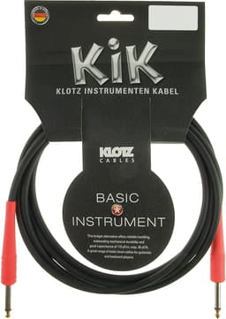 Klotz instrumentenkabel 6 m zwart KIK-Colourood shocking rood - Instrumentenkabel — thumbnail 1