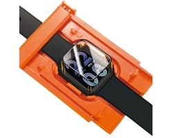 Casemania Glas Geschikt voor Apple Watch Ultra 2 (49mm - 2023) - Full Screen Gehard Glazen Screenprotector met EasyFit Applicator - Makkelijke en Snel Plaatsing