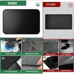 Hittebestendige Mat, Vuurvaste Siliconen Ondergrond voor Keuken, 60 x 40 cm, Warmtebescherming voor Airfryer en Magnetron — thumbnail 3