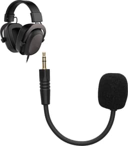 kwmobile microfoon voor gaming headset - geschikt voor Havit H2002D - 10 cm - In zwart — thumbnail 1