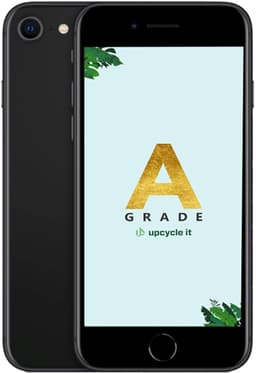 upcycle it Apple iPhone SE 2022 (Refurbished) Grade A 11,9 cm (4.7") Dual SIM iOS 17 5G 64 GB Zwart — thumbnail 1