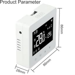 Slimme WiFi Thermostaat met Aanraakknop en Spraakbediening – Wekelijks Programmeerbaar en Nauwkeurige Temperaturregeling — thumbnail 4