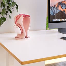 Gepersonaliseerde hoofdtelefoonhouder | Stijlvolle headsetstandaard voor bureau | Ruimtebesparend en uniek — thumbnail 4