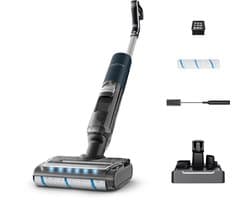 Rowenta X-Clean 7 GZ5735 - 2-in-1 Vloerreiniger - Stofzuiger & dweil in 1 - 45 min gebruikstijd - Zelfreiniging & -droging, LED verlichting