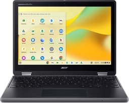 Acer Chromebook R857T-TCO-C04U Intel® N N150 31 cm (12.2") Touchscreen WUXGA 8 GB LPDDR5x-SDRAM 64 GB eMMC Wi-Fi 6E (802.11ax) ChromeOS US International Zwart — thumbnail 1