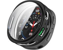 By Qubix - TPU case - Zwart - Geschikt voor Samsung Galaxy Watch 8 - 44mm