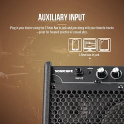 Draagbare Elektrische Drum Versterker 20W met Bluetooth en USB-interface — thumbnail 2