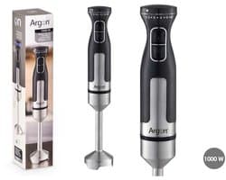 Argon Staafmixer RVS / Zwart - 1000 W