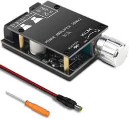 Bluetooth Hifi Stereo Versterker met 2 Kanalen 50W - Audiokwaliteit met AUX en Bluetooth Ingangen — thumbnail 1