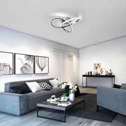 Dimbare Led-plafondlamp met Afstandsbediening - Modern en Functioneel - 36W - 3000K-6500K - Geschikt voor Woonkamer en Eetkamer — thumbnail 1