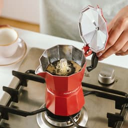 Moka pot Aluminium mokkapot Koffie Machine Espresso Maker "TAURUS" 300ml - 6 kopjes — thumbnail 3