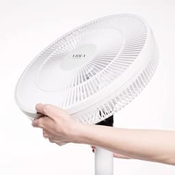 Stille Staande Ventilator met Afstandsbediening - Digitale Motor, Laag Stroomverbruik, 9 Luchtstroomsnelheden, 120 Graden Oscillatie — thumbnail 4