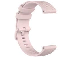 New Age Devi - Siliconen Smartwatch bandje - Geschikt voor Garmin Vivoactive 4s silicone band - 40mm - roze - Horlogeband Polsband Armband