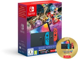 Nintendo Switch OLED - Mario Kart 8 Deluxe + 3 maanden Online Lidmaatschap Bundel - Blauw/Rood — thumbnail 2