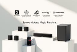 ULTIMEA Aura A40 7.1 Soundbar met App-Bediening, Subwoofer en 4 Surround-Luidsprekers – Zwart — thumbnail 3