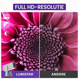 Lumistar® Ultra Mini Beamer - Alles-in-één Smart TV Projector - 2025 model - Android 11.0 - WiFi 6 & Bluetooth 5.2 - 4k Ondersteuning - Beamer - Inclusief Hdmi kabel - Home Cinema - 600 ANSI Lumen - Zwart — thumbnail 2
