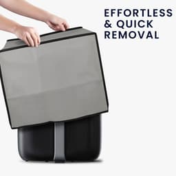 kwmobile heteluchtfriteuse beschermhoes geschikt voor Philips Essential Airfryer XXL - Kunststof hoes voor friteuse in lichtgrijs — thumbnail 6