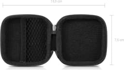 kwmobile In-Ear hoofdtelefoon tas - In Ear Headphones beschermtas - Earphones Case Cover hoes voor koptelefoon in zwart — thumbnail 4